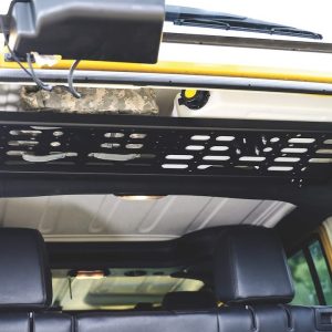 Mor/Ryde Molle Cargo Panel, Use to Store Rotopax Container/ Molle Pouch/ Off-Road Jack/ Camping Equipment, Roll Bar Mount, Black, Steel – JP54-051