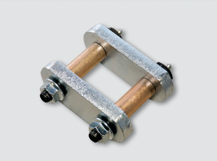 Mor/Ryde Leaf Spring Shackle, Heavy Duty, Greaseable, Triple Axle, Bronze Bushing – UO12-023