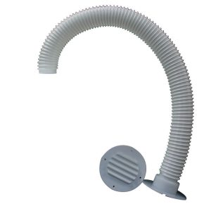 Mts Products Battery Box Vent, Replacement for Mts Battery Boxes, Louvered Vent, Colonial White, Accommodates 30 Inch Hose – 273