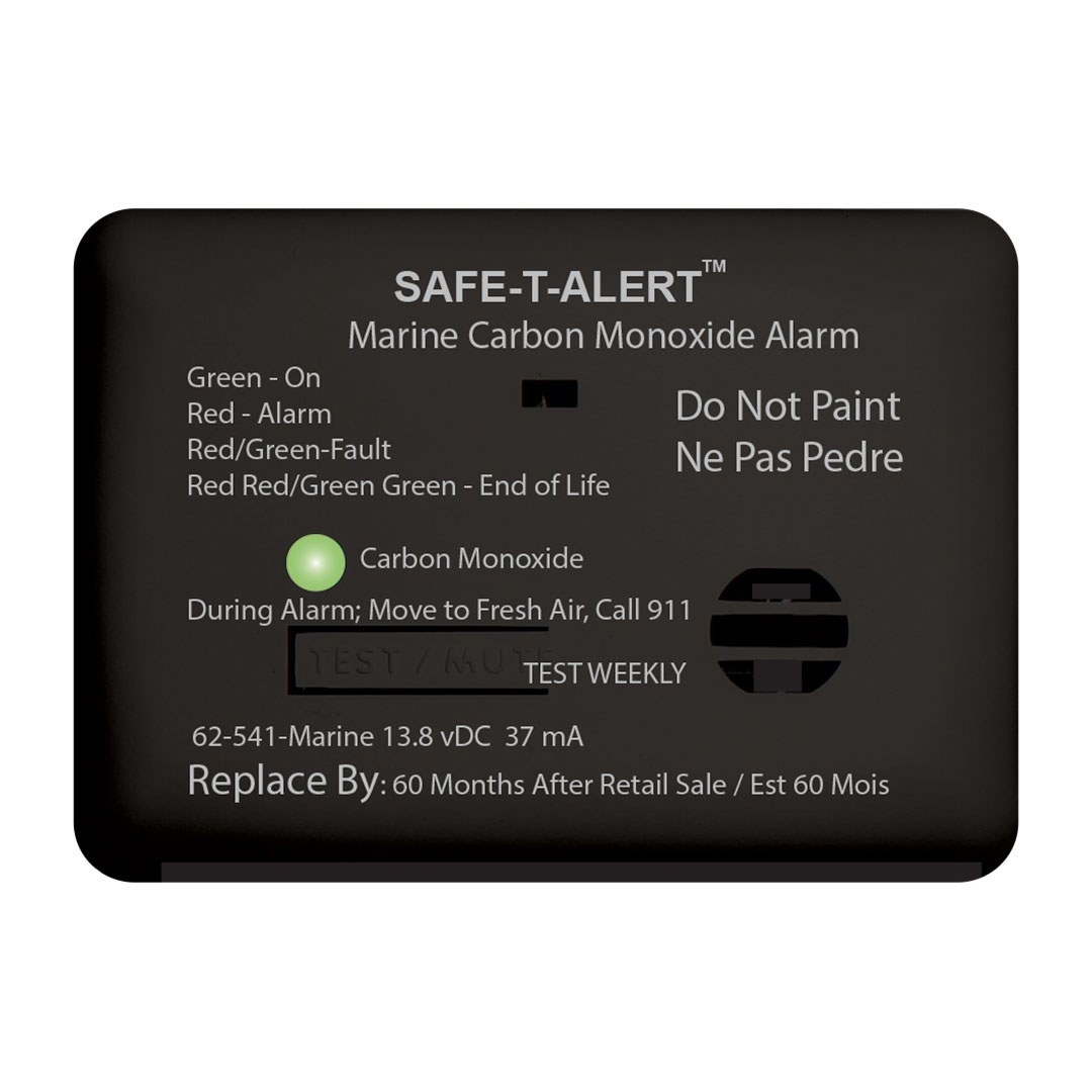 Mti Industry Carbon Monoxide Detector, Safe-T-Alert ™, Surface Mount Detector, Alerts to Leak with Beeping, Without Digital Display – 62-541-BL-MARINE