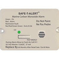 Mti Industry Carbon Monoxide Detector, Safe-T-Alert ™, Flush Mount Detector, Alerts to Leak with Beeping, Without Digital Display – 62-542-WT-MARINE