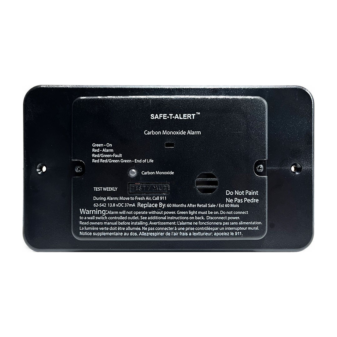 Mti Industry Carbon Monoxide Detector, Safe-T-Alert ™, Flush Mount Detector, Alerts to Leak with Beeping, Without Digital Display – 65-541-BL