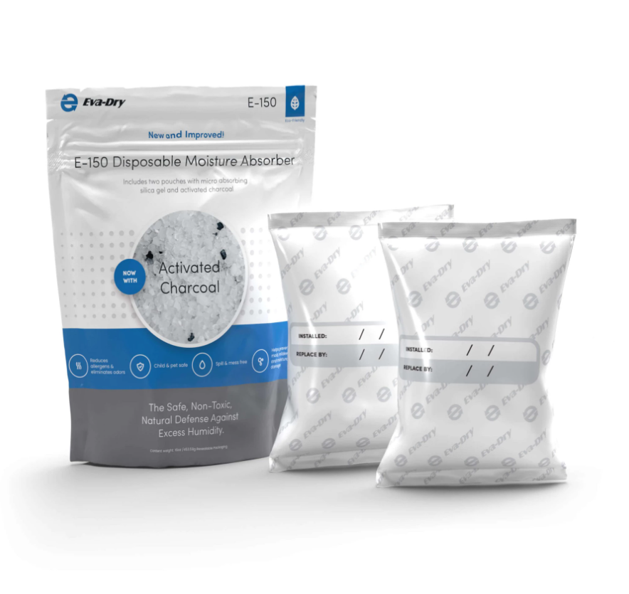 Momentum Dehumidifier, Silica Gel/ Activated Charcoal Technology, Disposable, 5 Inch Width X 5 Inch Height X 3 Inch Depth – E-150