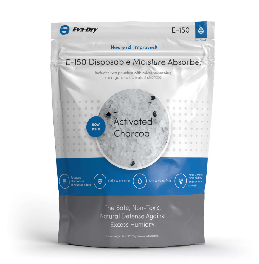 Momentum Dehumidifier, Silica Gel/ Activated Charcoal Technology, Disposable, 5 Inch Width X 5 Inch Height X 3 Inch Depth – E-150