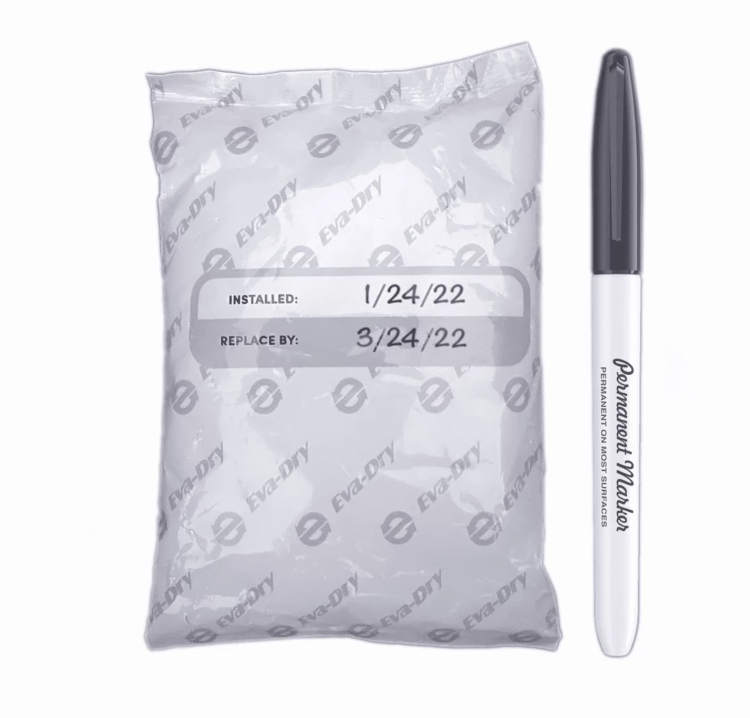 Momentum Dehumidifier, Silica Gel/ Activated Charcoal Technology, Disposable, 5 Inch Width X 5 Inch Height X 3 Inch Depth – E-150