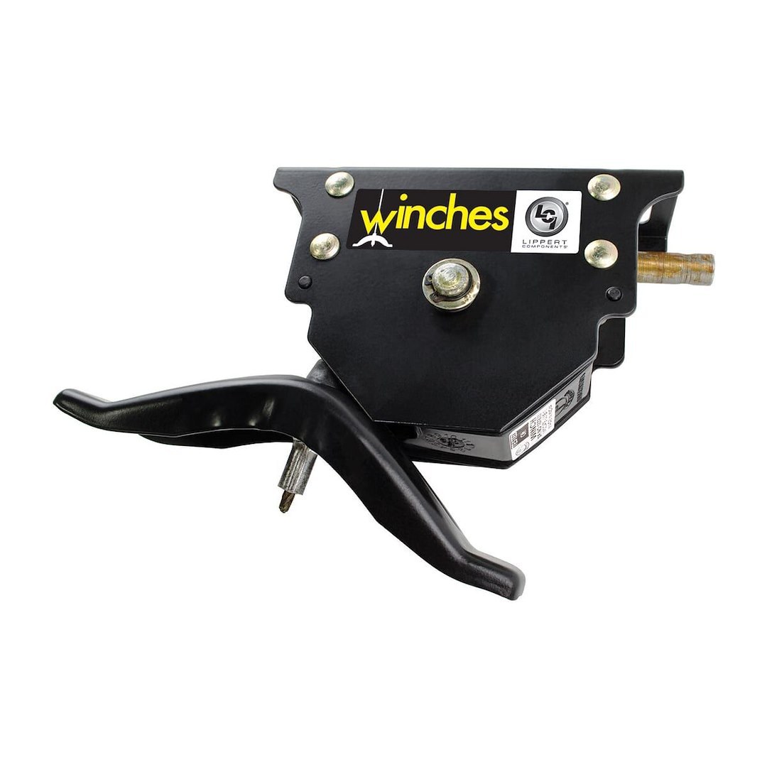 Lippert Components Spare Tire Hoist, For Use with Lippert Under Chassis Storage System, 36 Inch Cable Length, Without Mounting Hardware – 159056