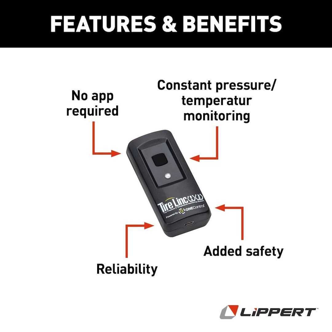 Lippert Components Tire Pressure Monitoring System – TPMS Audio Alert USB Module, Tire Linc® – 2020107499