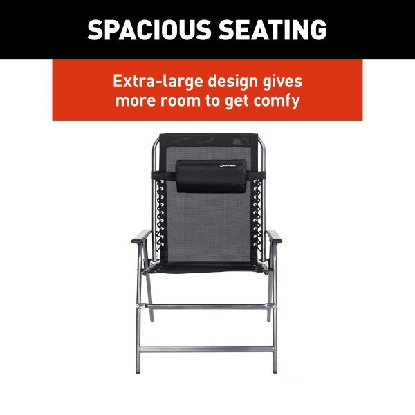 Lippert Components Camping Chair, Stargazer, Camp Chair, 26-3/4 Inch Depth X 29-1/2 Inch Width X 43 Inch Height – 2021000202