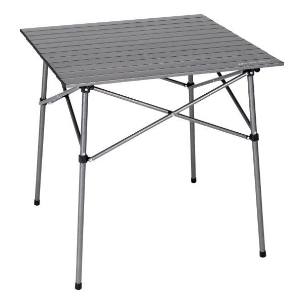 Lippert Components Table, 27-1/2 Inch Length X 27-1/2 Inch Width X 27-1/2 Inch Depth, 80 Pound Weight Capacity, Folding, Dark Gray – 2021000209