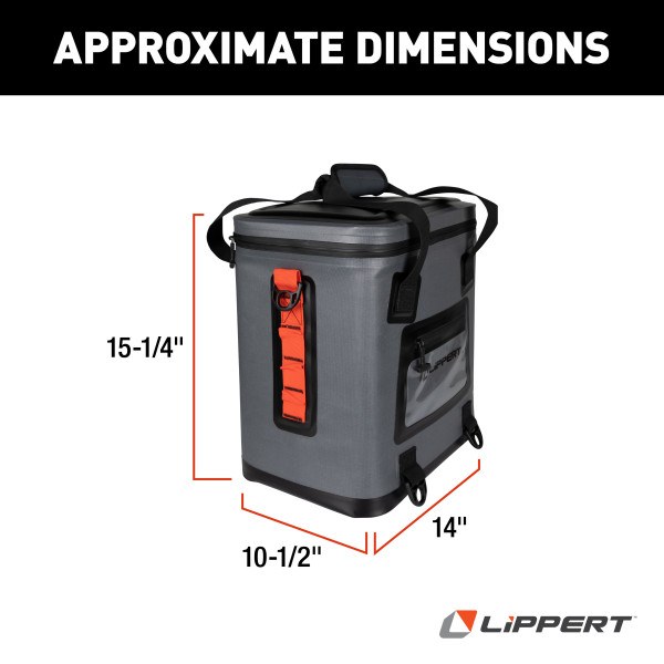Lippert Components Beverage Cooler, Adventure Pro, 14 Inch Width X 10-1/2 Inch Depth X 15-1/4 Inch Height Outside Dimensions – 2021099915