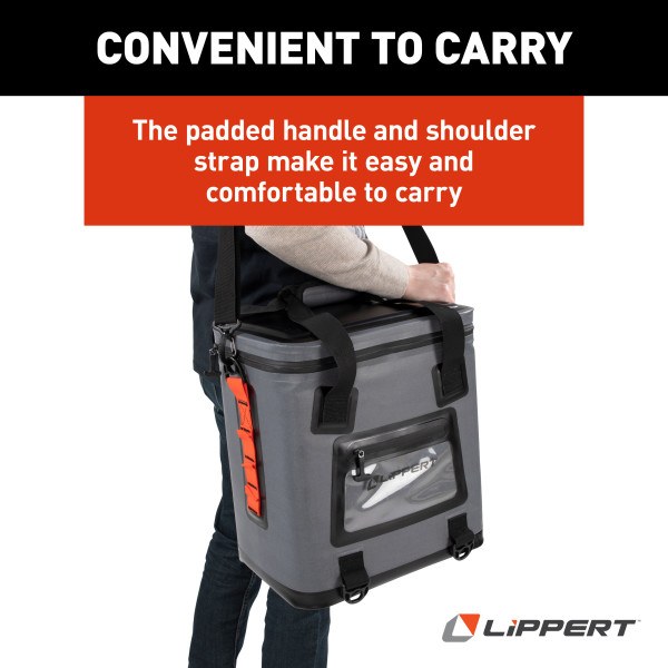 Lippert Components Beverage Cooler, Adventure Pro, 14 Inch Width X 10-1/2 Inch Depth X 15-1/4 Inch Height Outside Dimensions – 2021099915