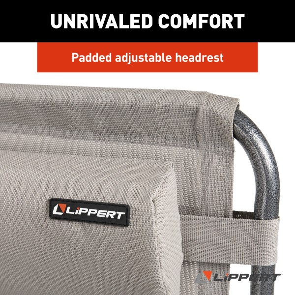 Lippert Components Camping Chair, Stargazer Plus, Zero Gravity Chair, 35-3/4 Inch Depth X 28-3/4 Inch Width X 44-1/4 Inch Height – 2021123288