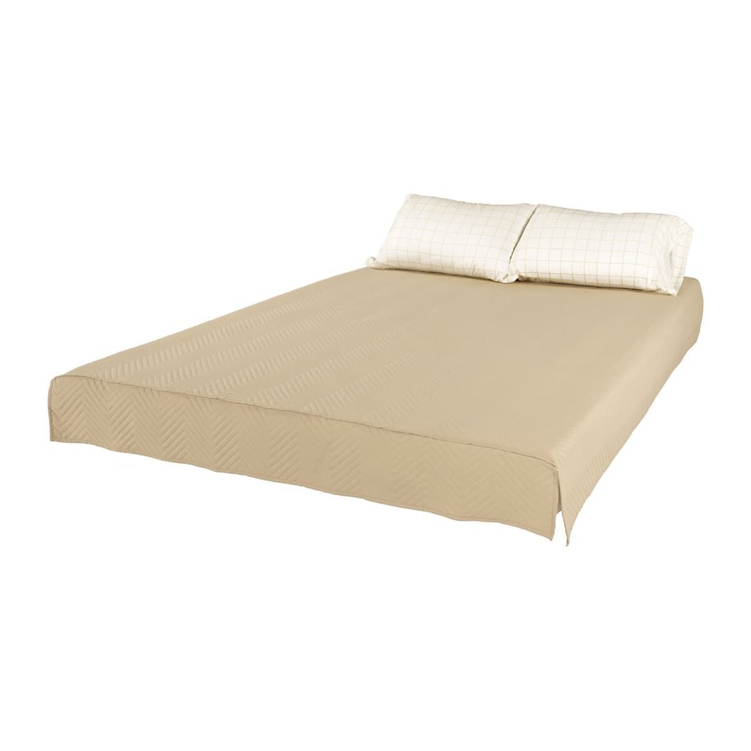 Lippert Components Bed Sheet, Thomas Payne ®, Easy Zzzs ™ Series, Short Queen, Polyester, Tan Checkered – 2022107829