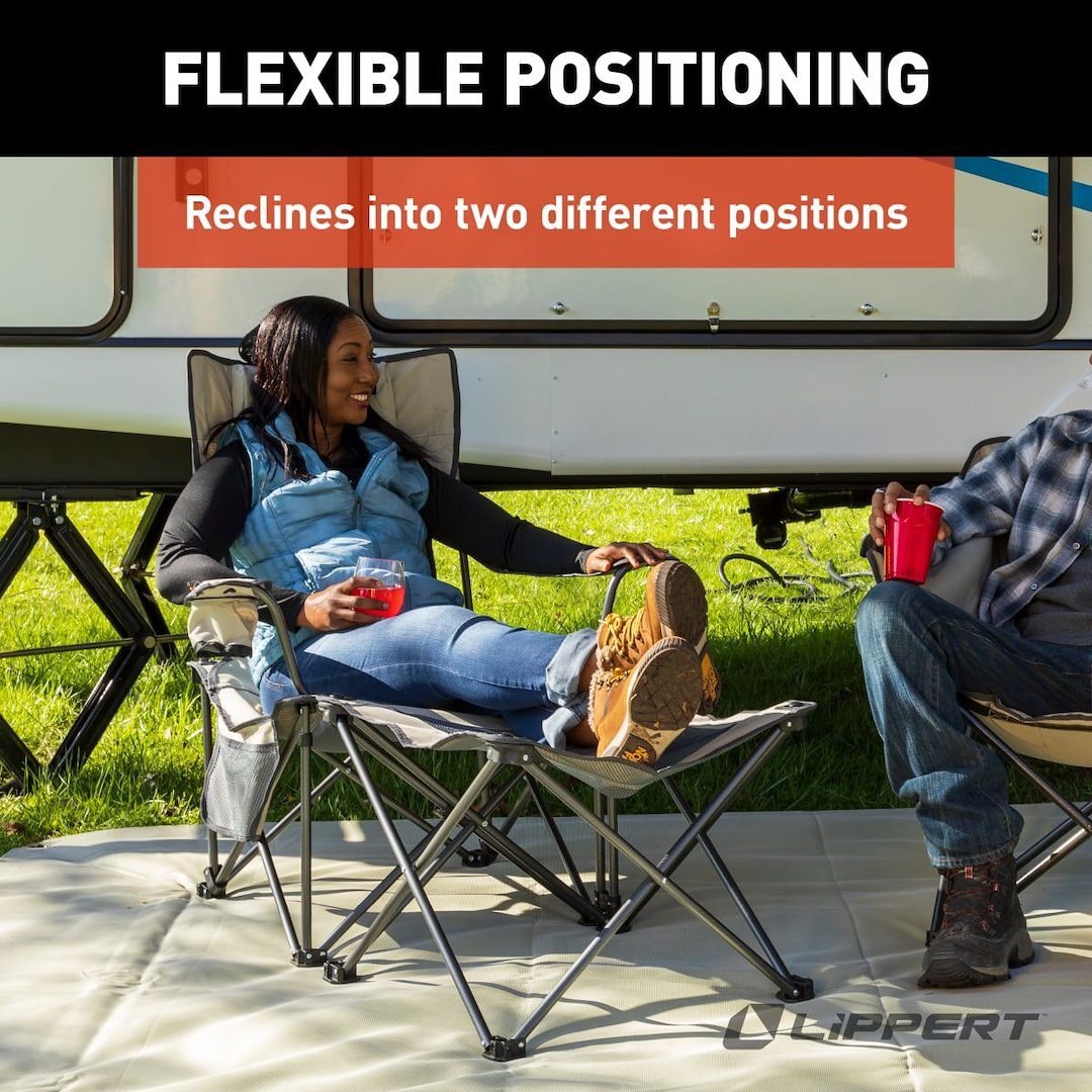 Lippert Components Camping Chair, Sun Soaker ™, 2-Position Reclining Chair – 2022114829