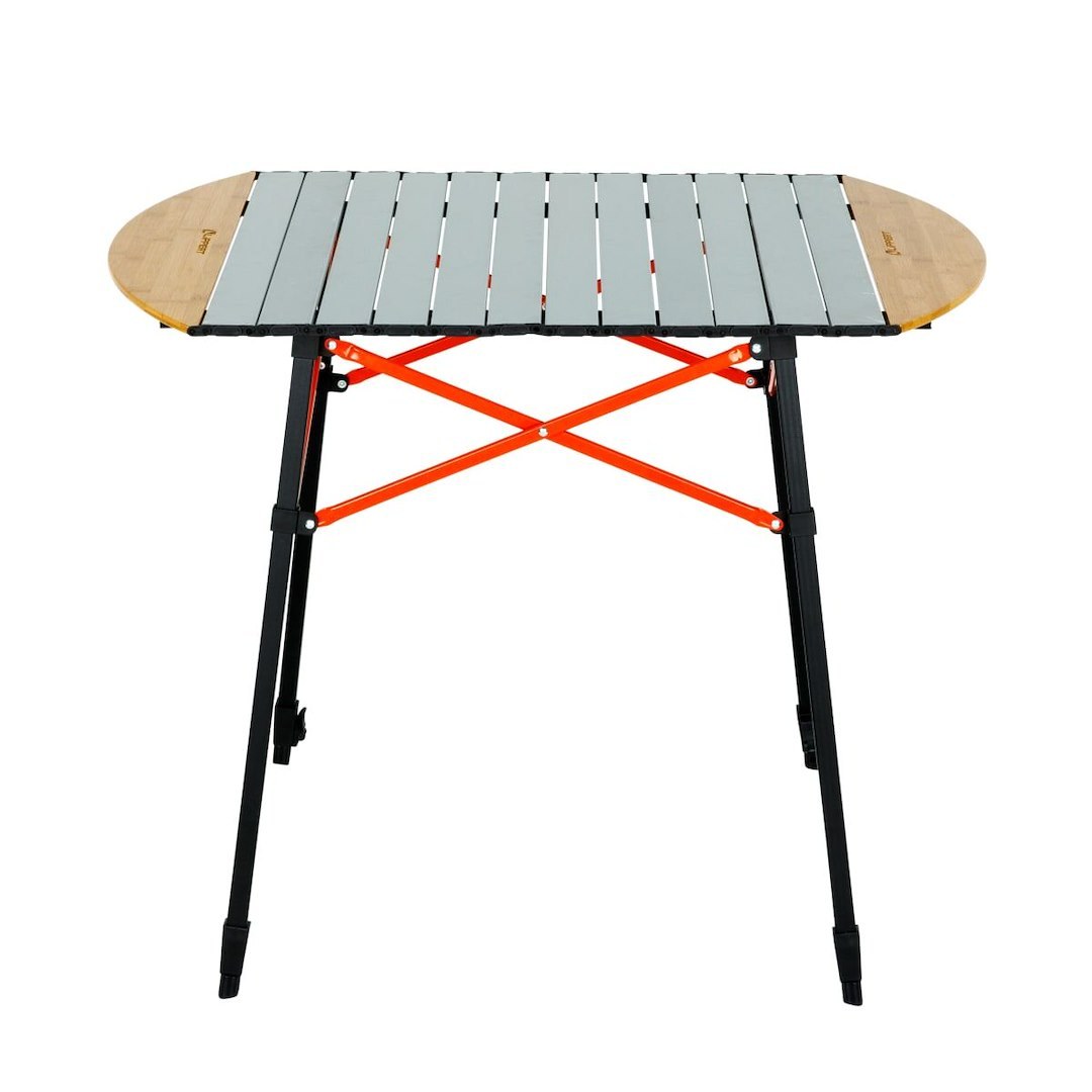 Lippert Components Table, 37.8 Inch Length X 27.2 Inch Width X 29.75 to 35.7 Inch Adjustable Height, 80 Pound Weight Capacity, Folding – 2023053727