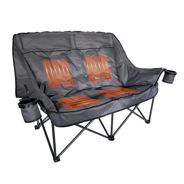 Lippert Components Camping Chair, Big Bear, Loveseat, 31.1 Inch Depth X 63.4 Inch Width X 40.2 Inch Height, 600 Pound Weight Capacity – 2024043335
