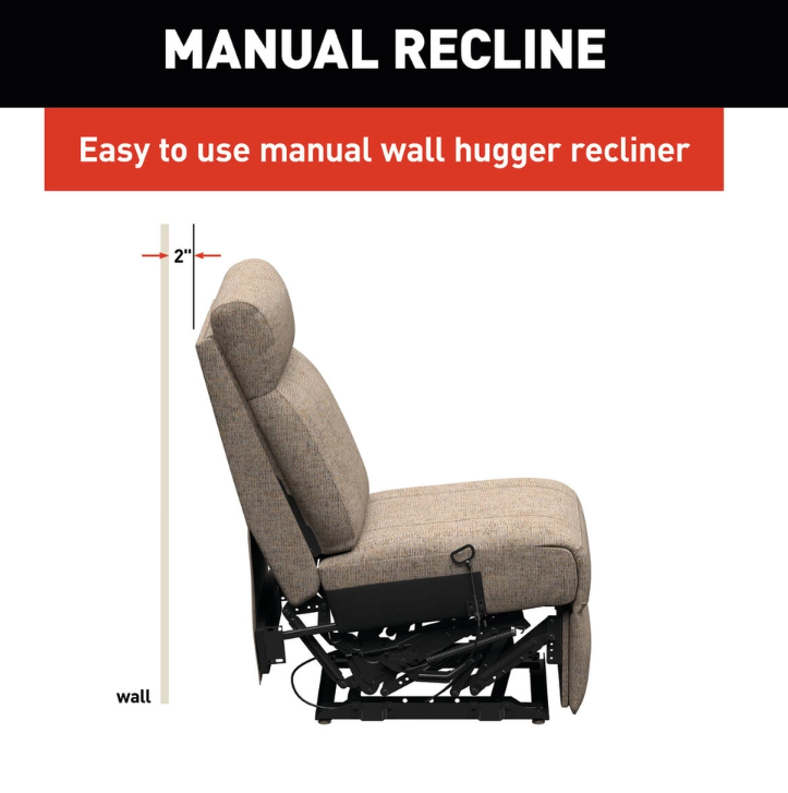 Lippert Components Chair, Thomas Payne ®, Heritage Theater Series, Center Armless Recliner – 2024044113