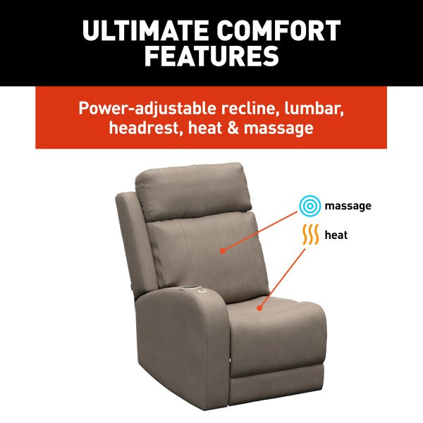Lippert Components Chair, Thomas Payne ®, Seismic Theater Series, Right Hand Recliner – 2024044196