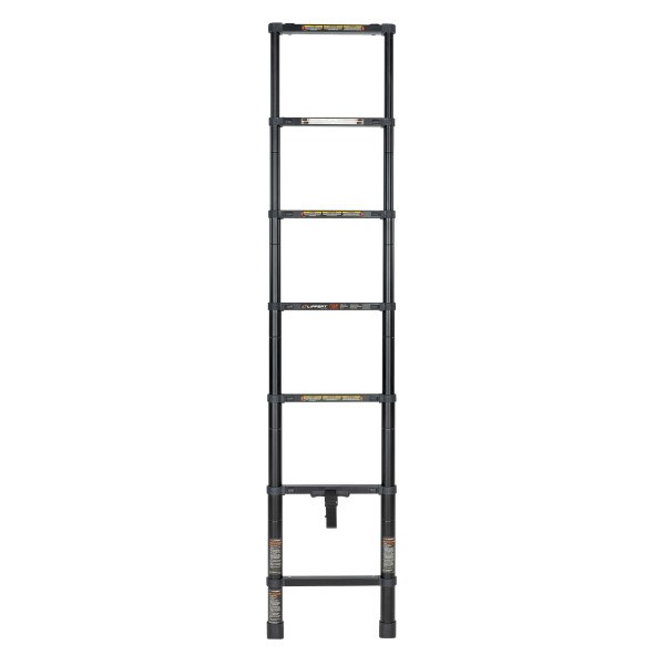 Lippert Components Utility Ladder, Interior Bunk, Collapsible, 84 Inch Adjustable Height, 6 Steps, 250 Pound Load Capacity – 2024044562
