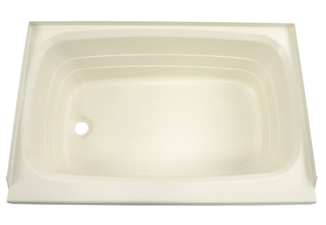 Lippert Components Bathtub, Better Bath, Standard Tub, 24 Inch X 36 Inch, With Threshold, Without Seat, Smooth Floor Surface, Left Hand Drain – 209372