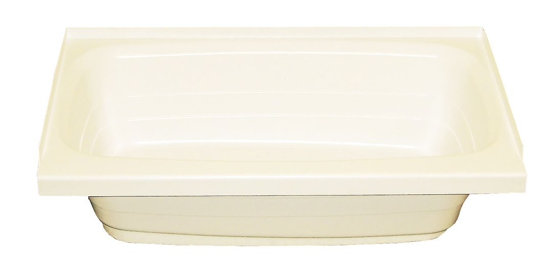 Lippert Components Bathtub, Better Bath, Standard Tub, 24 Inch X 36 Inch, With Threshold, Without Seat, Smooth Floor Surface, Left Hand Drain – 209372
