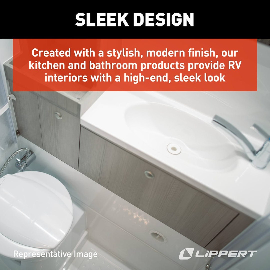 Lippert Components Bathtub, Better Bath, Standard Tub, 24 Inch X 36 Inch, With Threshold, Without Seat, Smooth Floor Surface – 209376