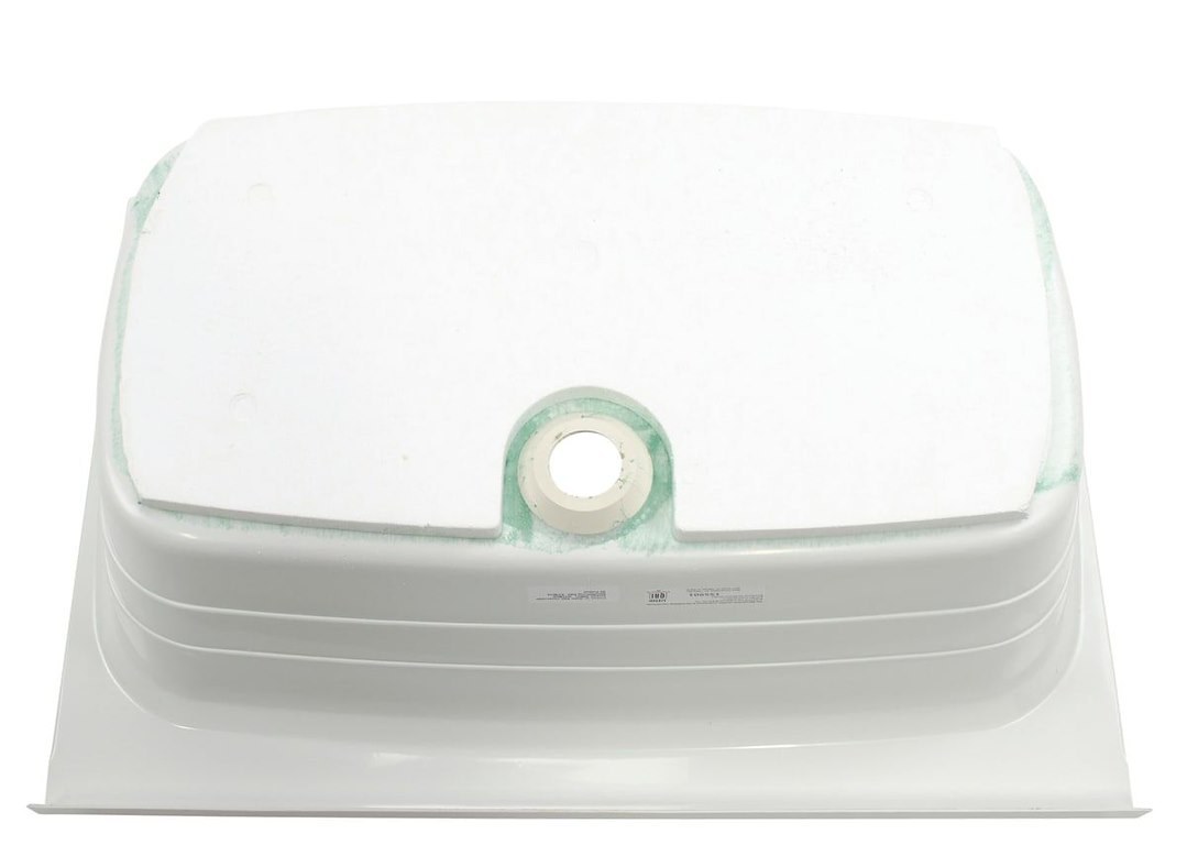 Lippert Components Bathtub, Better Bath, Standard Tub, 24 Inch X 36 Inch, With Threshold, Without Seat, Smooth Floor Surface, Center Drain – 209648