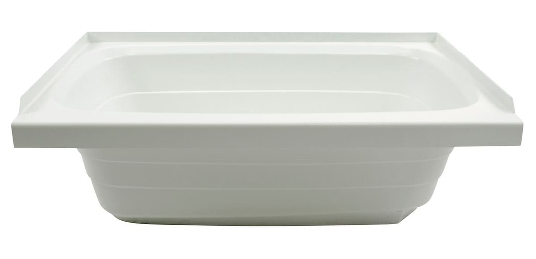 Lippert Components Bathtub, Better Bath, Standard Tub, 24 Inch X 36 Inch, With Threshold, Without Seat, Smooth Floor Surface, Left Hand Drain – 209653