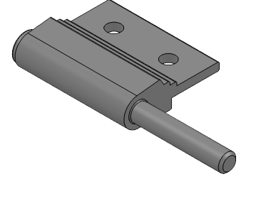 Lippert Components Entry Door Hinge, For Use with Lippert Door, Solid Hinge, Left, Black, Single – 296230