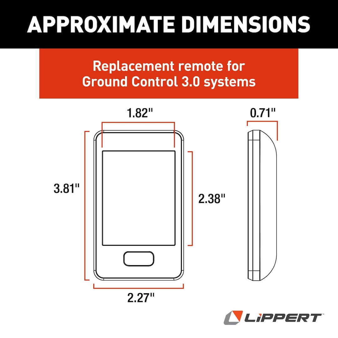 Lippert Components Leveling System Remote Control, Ground Control, Ids Touch Screen Remote for Lippert Ground Control 3.0 – 329164