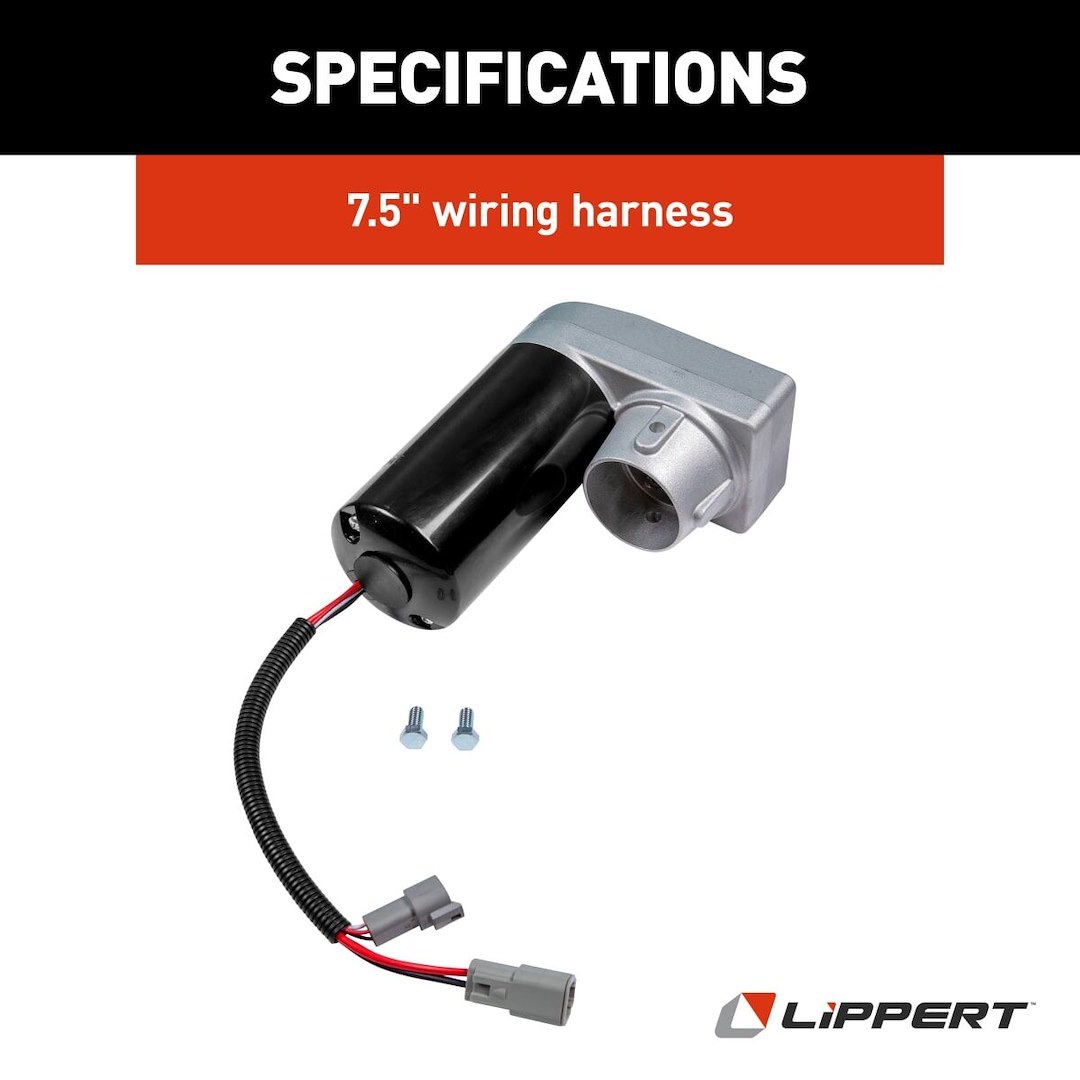 Lippert Components Leveling System Component, Ground Control, Motor Only for Ground Control 3.0 Electric Leveling System 358590 or 675817 – 343758