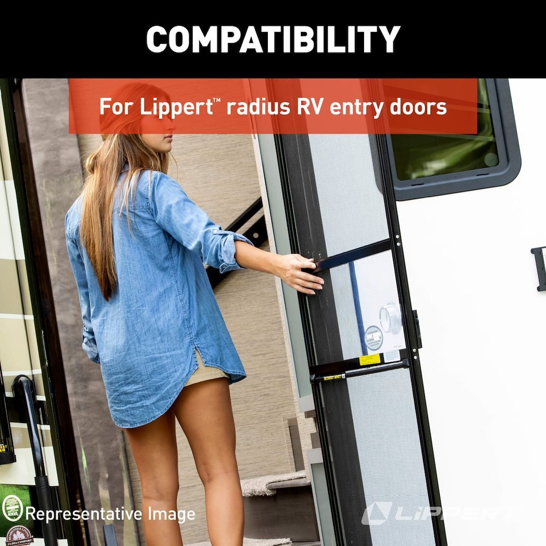 Lippert Components Entry Door Window Frame, Interior and Exterior Window Frame for Lippert Entry Doors, 12 Inch Width X 21 Inch Height – 363370