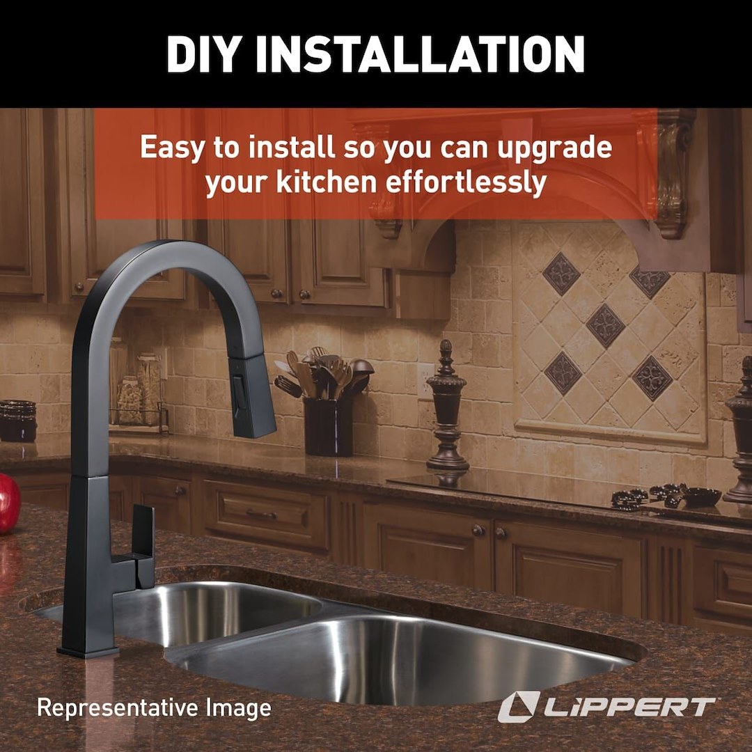 Lippert Components Sink, Better Bath, Double Bowl Drawn Sink, 27 Inch Width X 16 Inch Length X 7 Inch Depth, Top or Under Mount – 388412