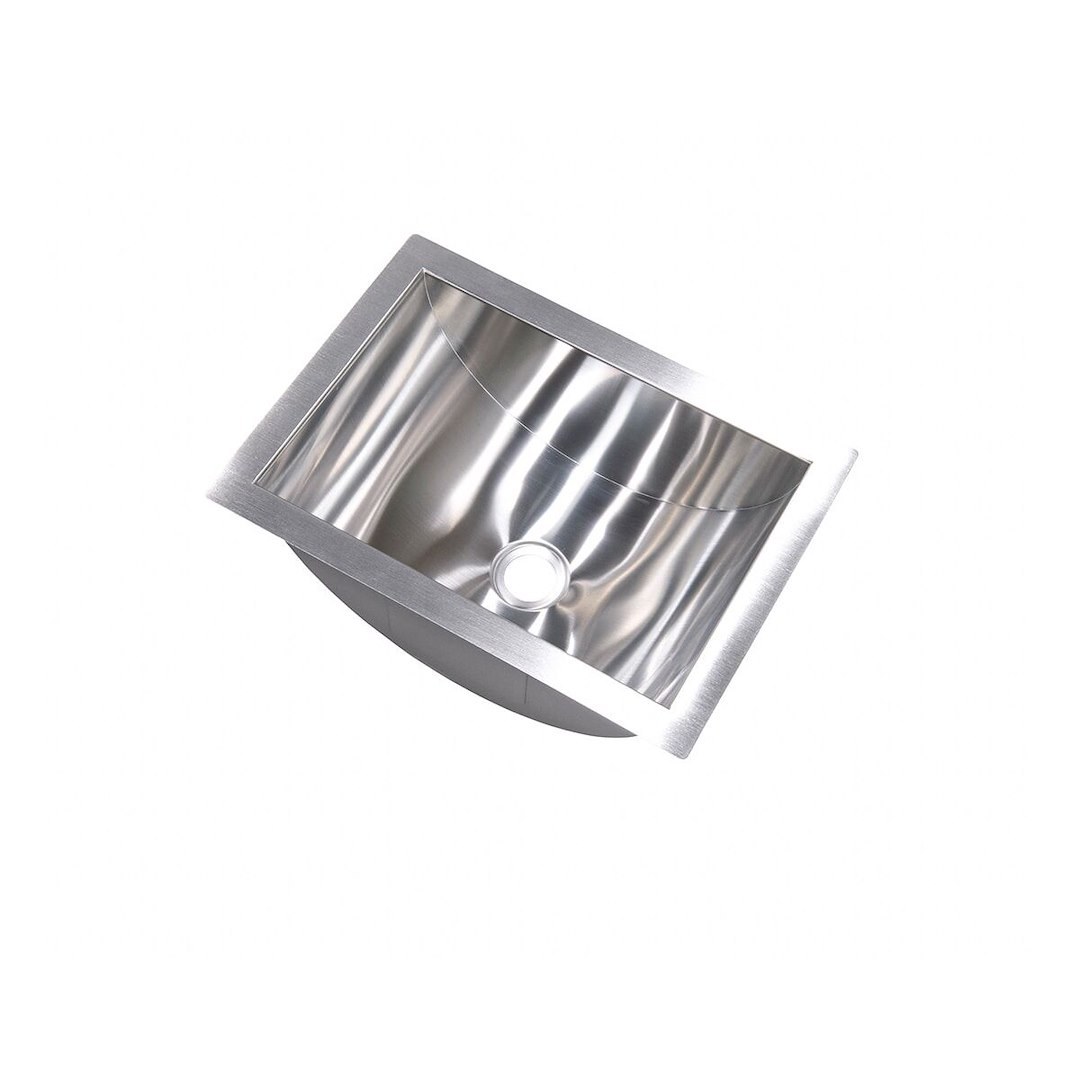 Lippert Components Sink, Better Bath, Single Bowl Troff Sink, 14 Inch Width X 10 Inch Length X 6 Inch Depth, Top or Under Mount – 426017