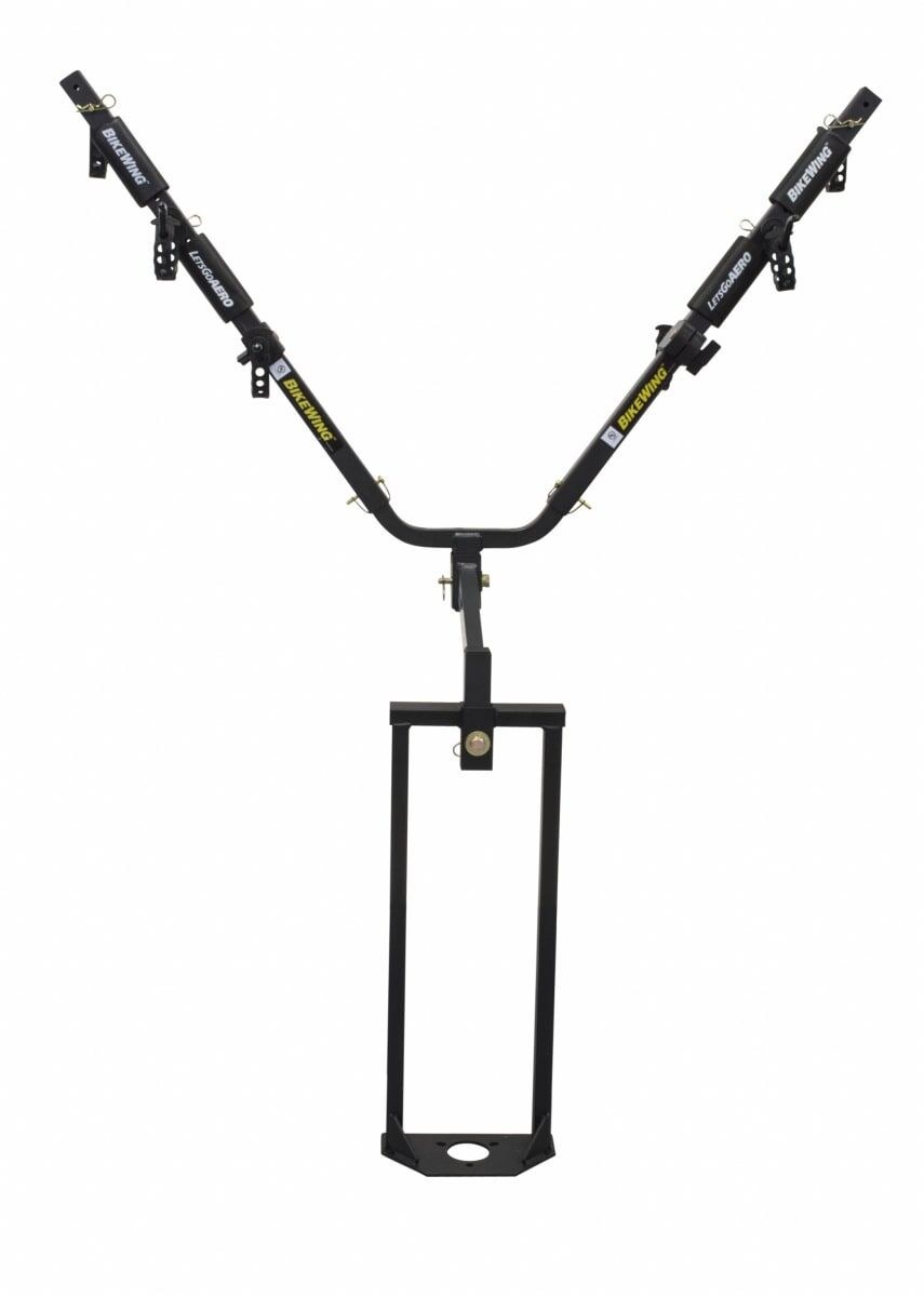 Lippert Components Bike Rack, Jack-It ®, Mounts on Trailer Tongue a Frame, Holds 2 Bikes, Up to 80 Pound Weight Capacity, Cradle System – 429756