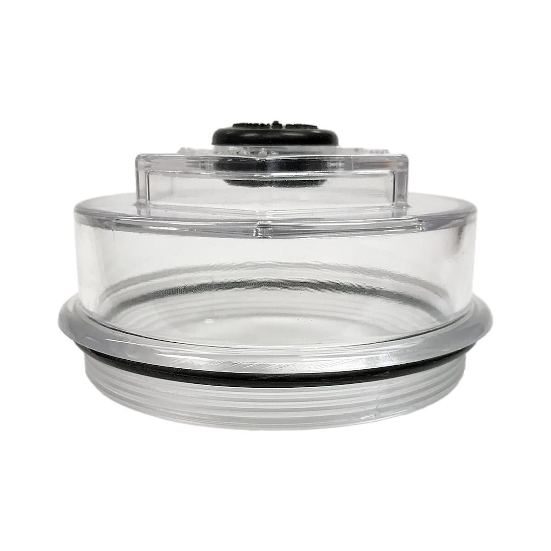 Lippert Components Trailer Wheel Bearing Dust Cap, Fits Lippert 10000 Pound to 16000 Pound Hub, Clear, Screw-IN, Single, With O-Ring and Plug – 693935