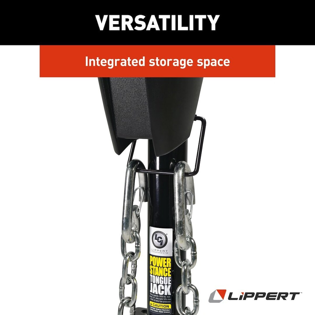 Lippert Components Trailer Tongue Jack, Power Stance™, Electric a Frame Jack – 813748