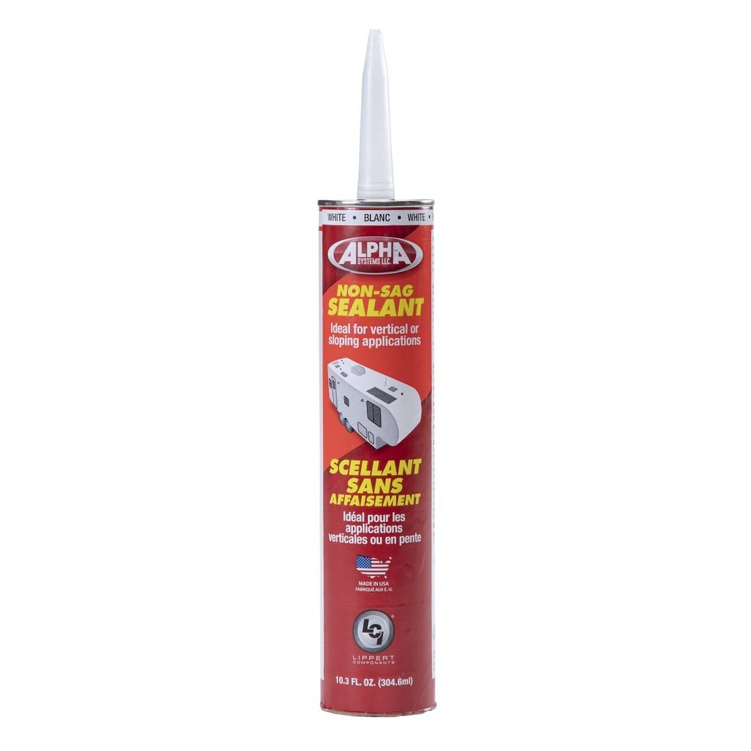 Lippert Components Caulk Sealant, 1010 Low Voc/ Alpha Systems N101001TLCI, Used on Vertical/ Slanted/ Uneven Surfaces – 862157