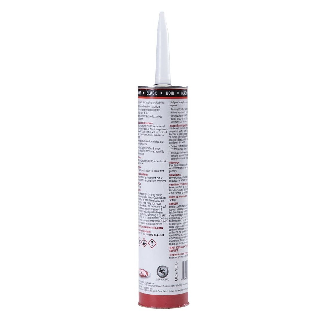 Lippert Components Caulk Sealant, 1010 Low Voc/ Alpha Systems N101002TLCI, Used on Vertical/ Slanted/ Uneven Surfaces – 862158