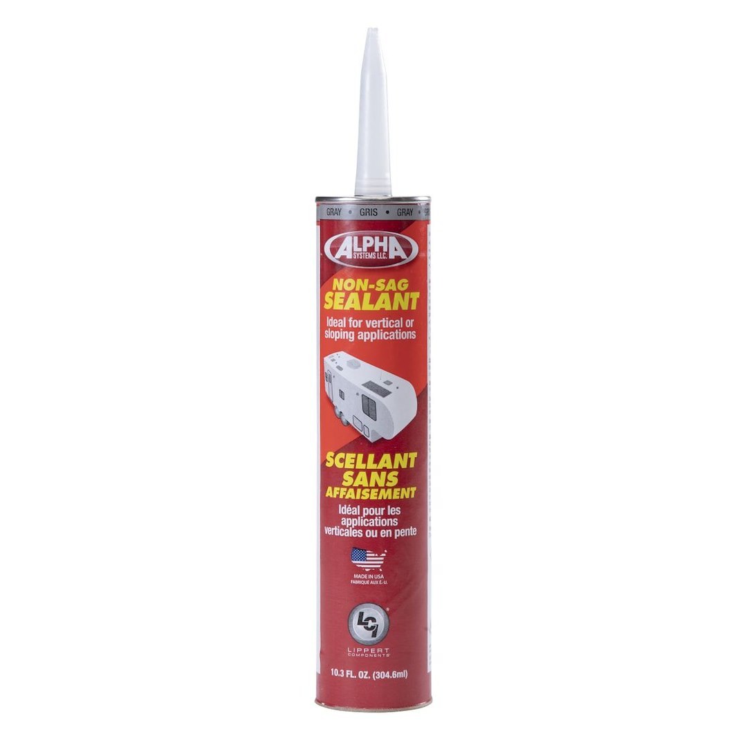 Lippert Components Caulk Sealant, 1010 Low Voc/ Alpha Systems N101003TLCI, Used on Vertical/ Slanted/ Uneven Surfaces – 862159