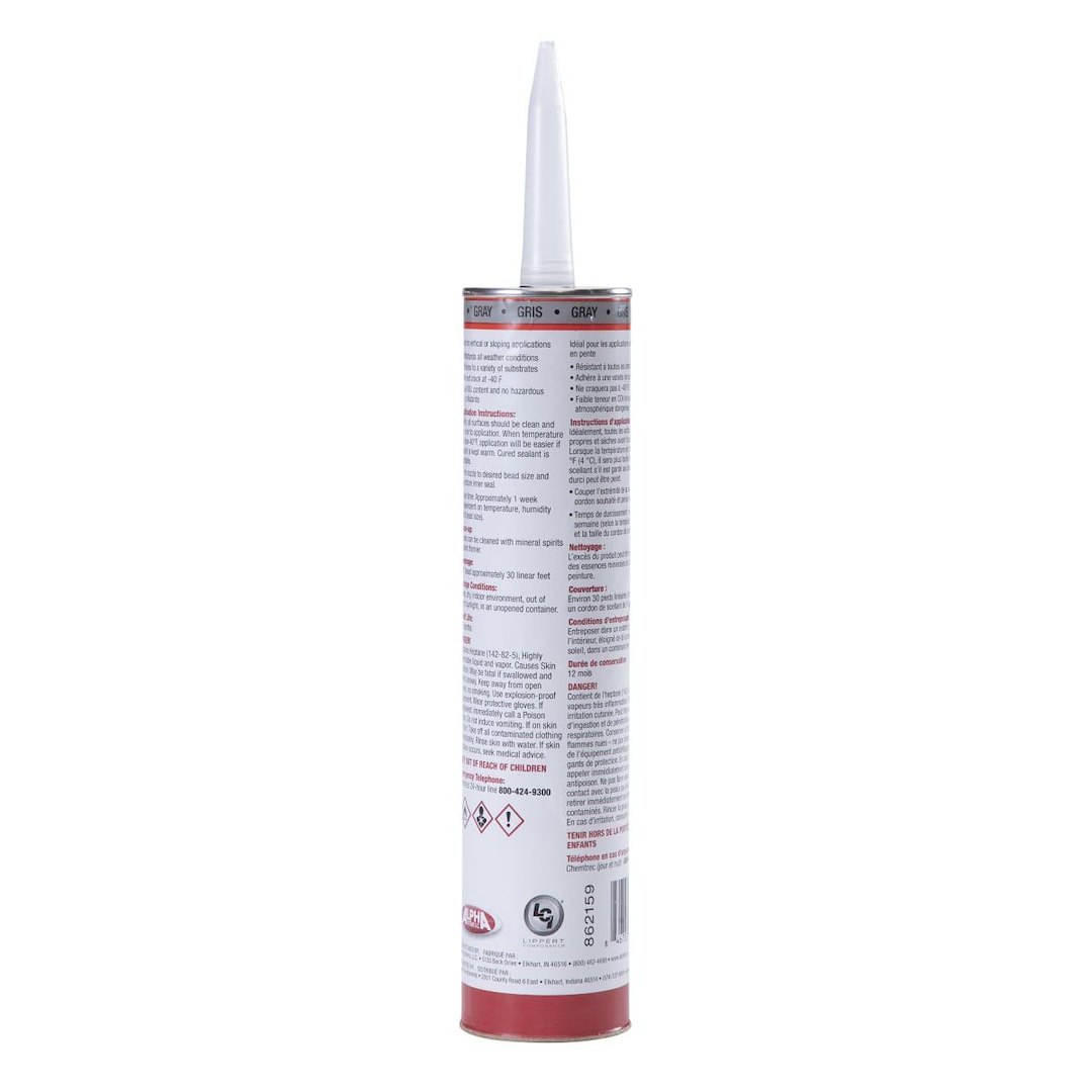 Lippert Components Caulk Sealant, 1010 Low Voc/ Alpha Systems N101003TLCI, Used on Vertical/ Slanted/ Uneven Surfaces – 862159