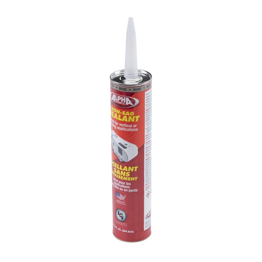 Lippert Components Caulk Sealant, 1010 Low Voc/ Alpha Systems N101004TLCI, Used on Vertical/ Slanted/ Uneven Surfaces – 862160