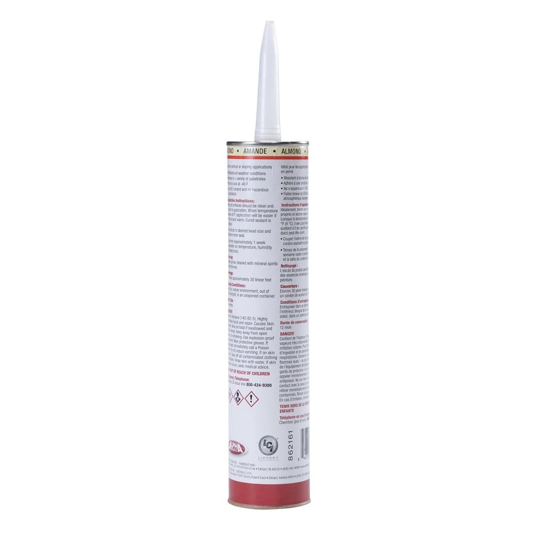 Lippert Components Caulk Sealant, 1010 Low Voc/ Alpha Systems N101006TLCI, Used on Vertical/ Slanted/ Uneven Surfaces – 862161