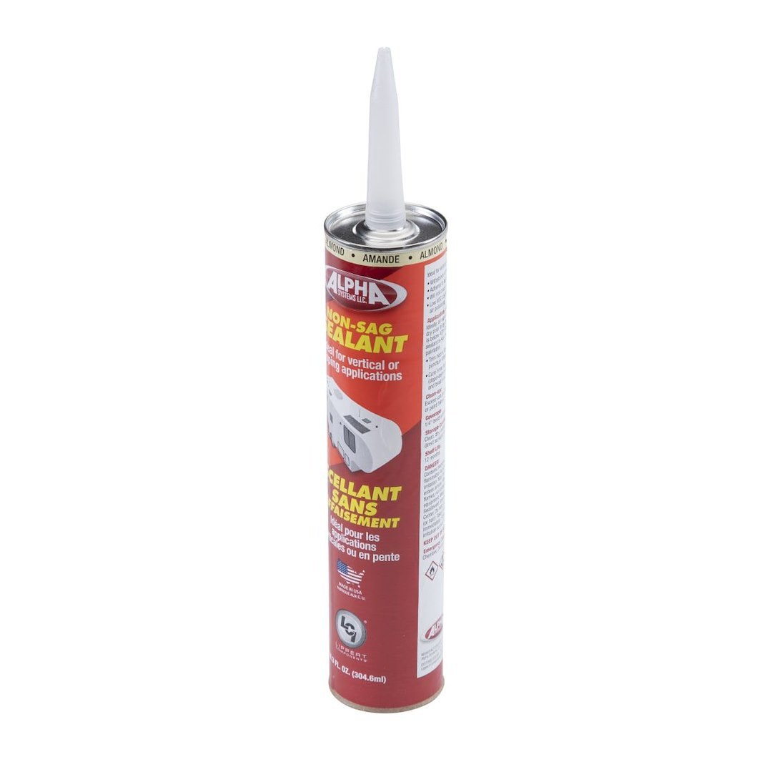 Lippert Components Caulk Sealant, 1010 Low Voc/ Alpha Systems N101006TLCI, Used on Vertical/ Slanted/ Uneven Surfaces – 862161
