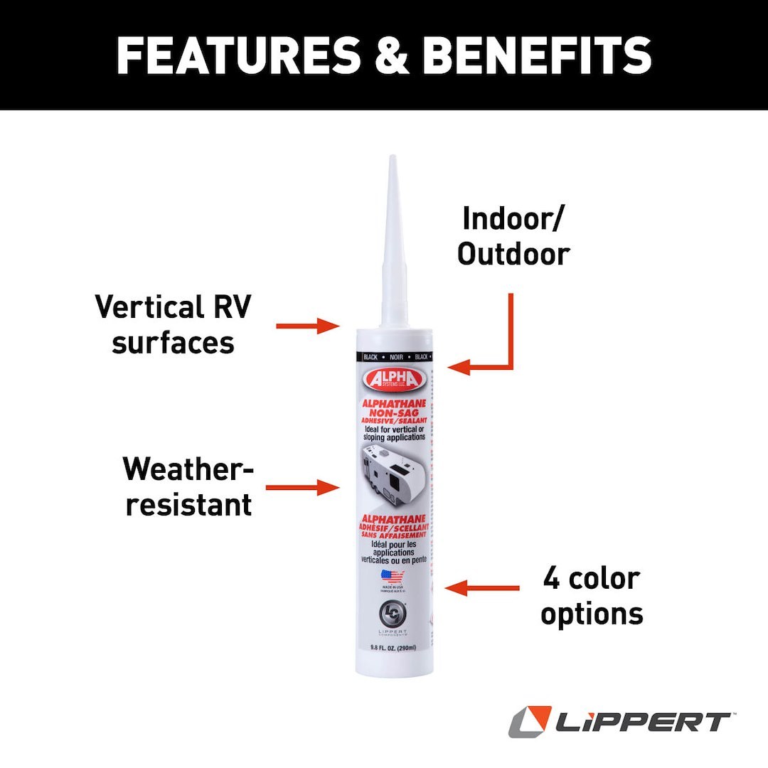 Lippert Components Caulk Sealant, 5160 Alphathane/ Alpha Systems N516002STLCI – 862163