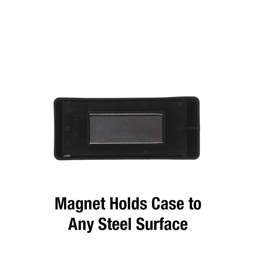 Masterlock Key Storage Case, Magnetic, 7.2 Inch Length X 3.8 Inch Width X 1.4 Inch Height, Black, Plastic – 207D