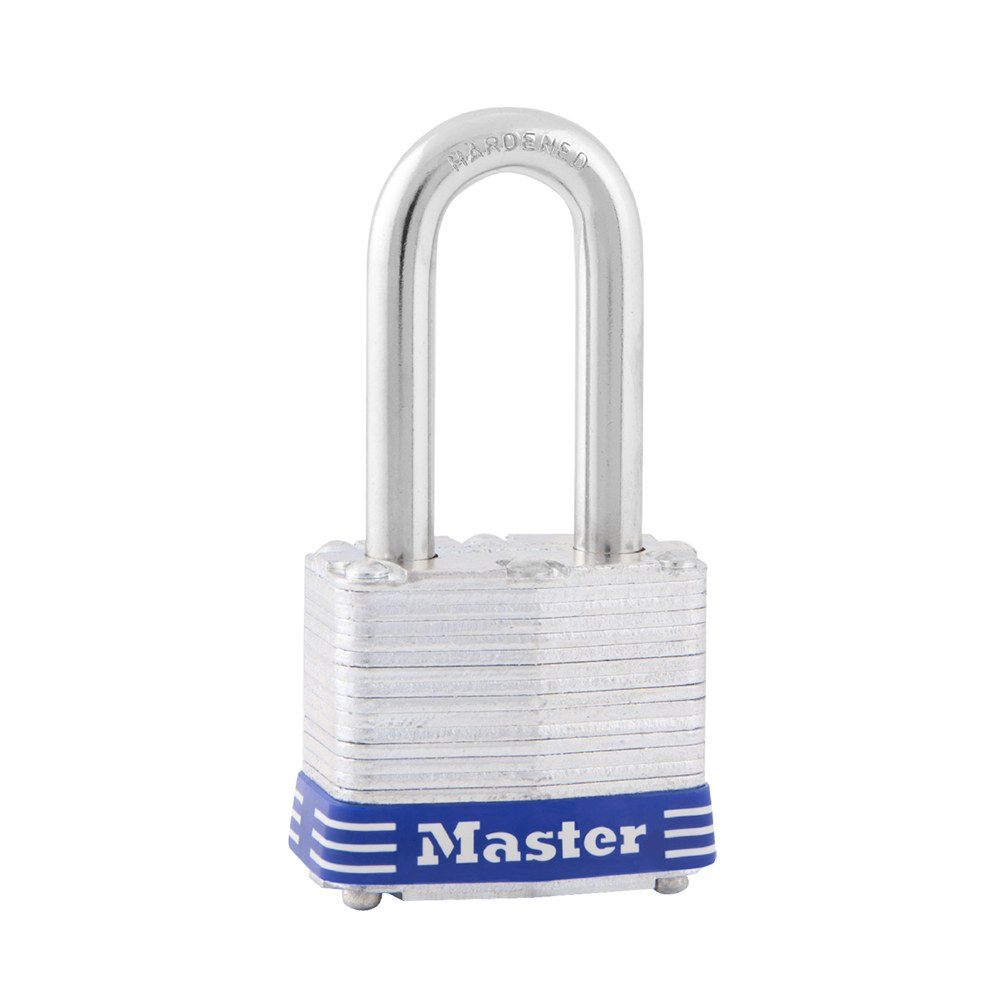 Masterlock Padlock, Key Type, 9/32 Inch Diameter Shackle/ 1-9/16 Inch Wide Body, 1-1/2 Inch Height X 5/8 Inch Width Shackle Clearance – 3DLF