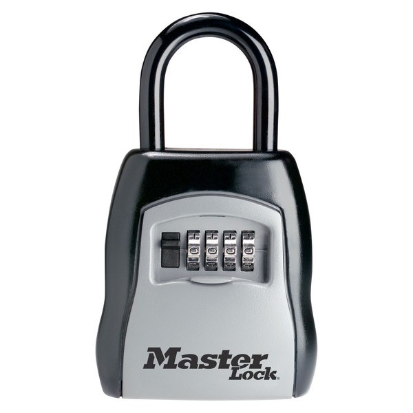 Masterlock Padlock, 4 Digit Combination Type, 13/32 Inch Shackle Diameter/ 3-1/4 Inch Body Width – 5400D