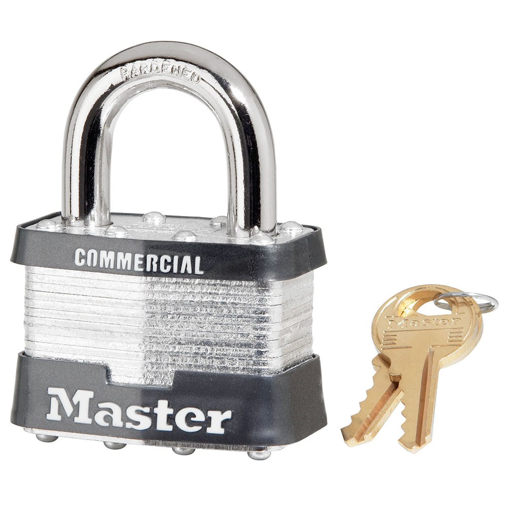 Masterlock Padlock, Keyed Alike, 3/8 Inch Diameter Shackle/ 2 Inch Wide Body, 1 Inch Height X 15/16 Inch Width Shackle Clearance – 5KAA4332