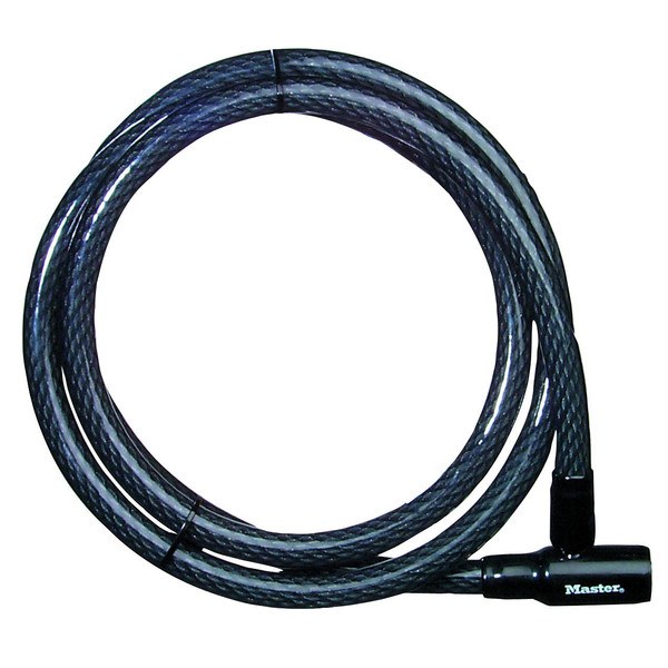 Masterlock Security Cable, With Integrated Lock, 6 Foot Length X 7/16 Inch Diameter, Steel, With Protective Coating – 8142DAT